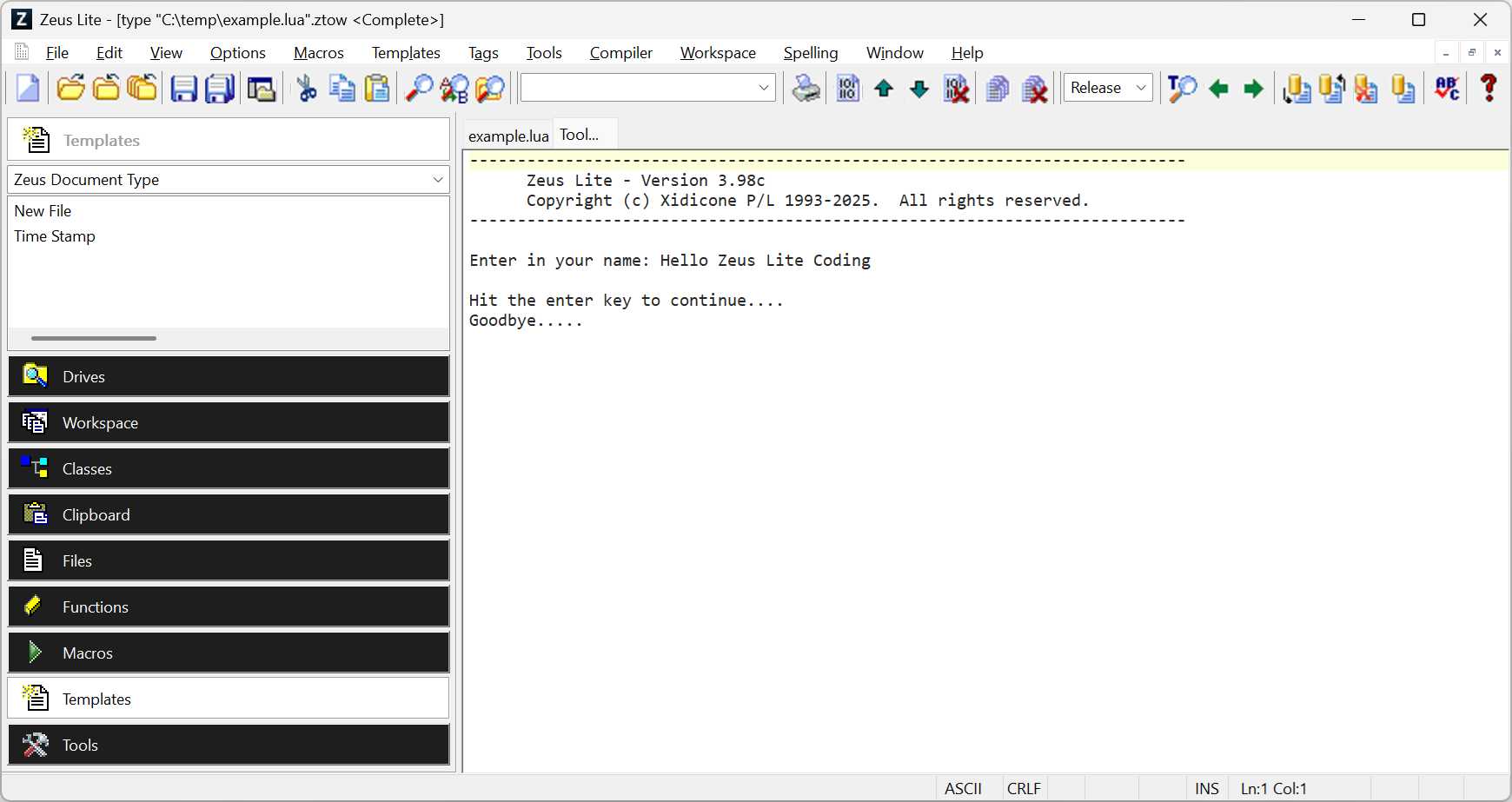 Lua Execution