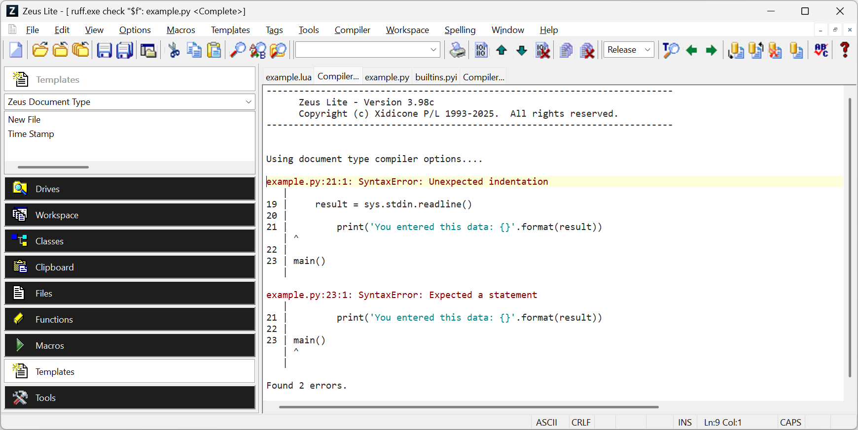 Python Execute