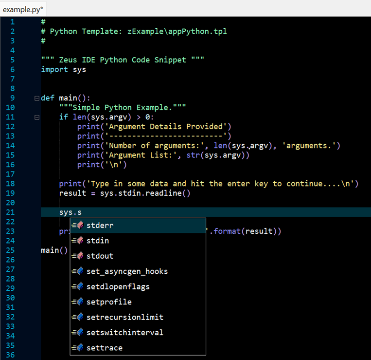 Python Auto-complete