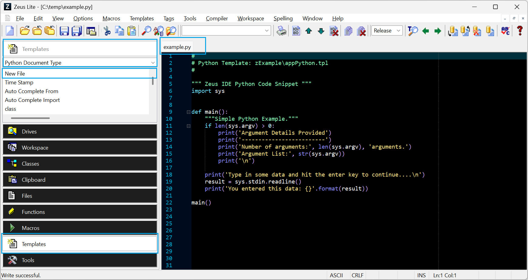 Python Template