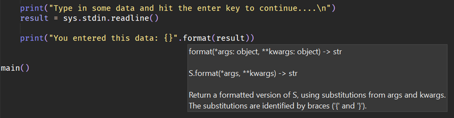 Python Tool-tip