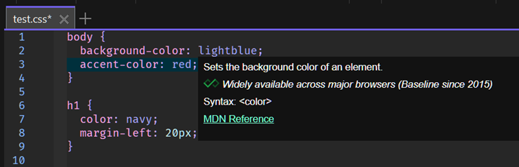 LSP CSS Tip
