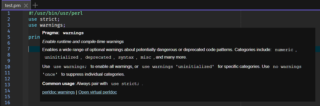LSP Perl Tip