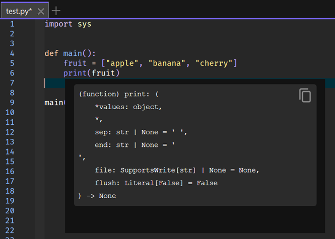 Pyrefly python tip